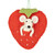 Felt Mouse in Strawberry Ornament | 5 Inch