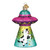 Old World Christmas Cow Abduction Ornament | Glass, 4.5in Tall