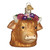 Old World Christmas Floral Highland Cow Ornament | 3.5in Glass
