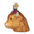 Old World Christmas Floral Highland Cow Ornament | 3.5in Glass