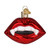 Old World Christmas Vampire Lips Ornament | Blown Glass