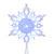 Kurt Adler Cool White LED Glitter Snowflake Treetop 
