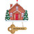 Personalized Home With Key Ornament