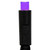 50-Light LED Purple Frost Light Black Wire Light Set