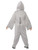 Children's Shark Costume, Grey, with Hooded Jumpsuit & Fins, Small

