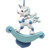 Personalized Baby's First Blue Unicorn Rocking Horse Ornament