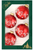 Christmas Red Ball Ornaments with White Glitter Gingerbread and Candy Cane Band
