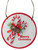 5" MDF Disc Ornament with Candy Cane & Pines
