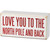 Box Sign North Pole Christmas Decor
