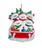 Snowman Family Of 5 On Sled Ornament For Personalization
