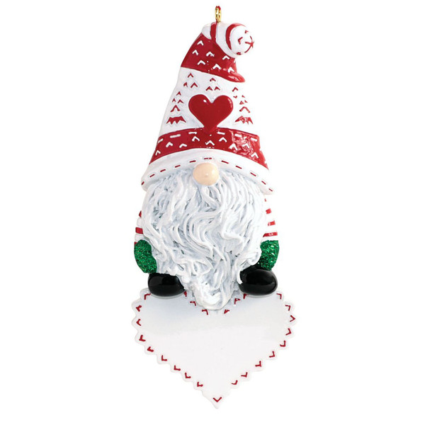 Personalized Christmas Gnome Ornament
