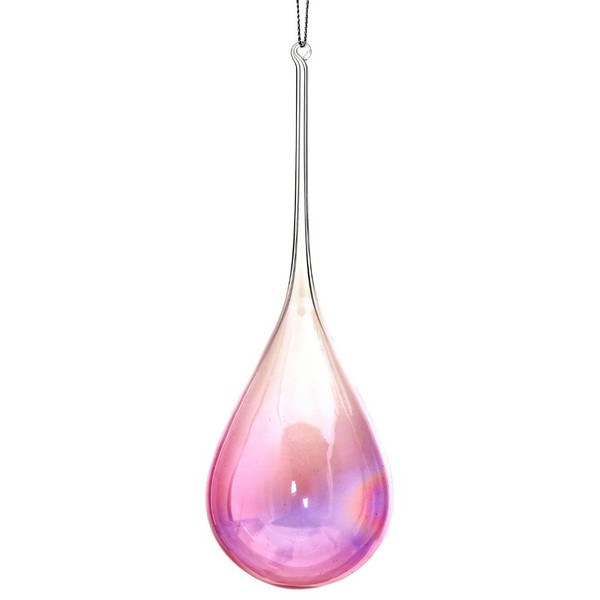 7" Glass Teardrop Ornament
