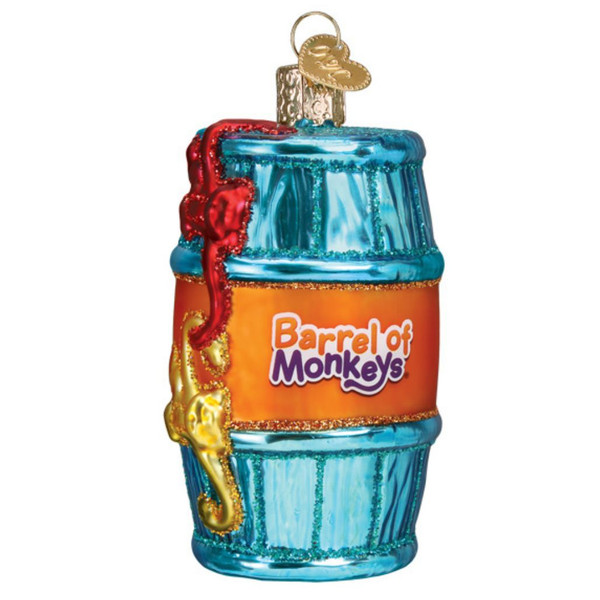 Old World Christmas - Barrel of Monkeys Ornament