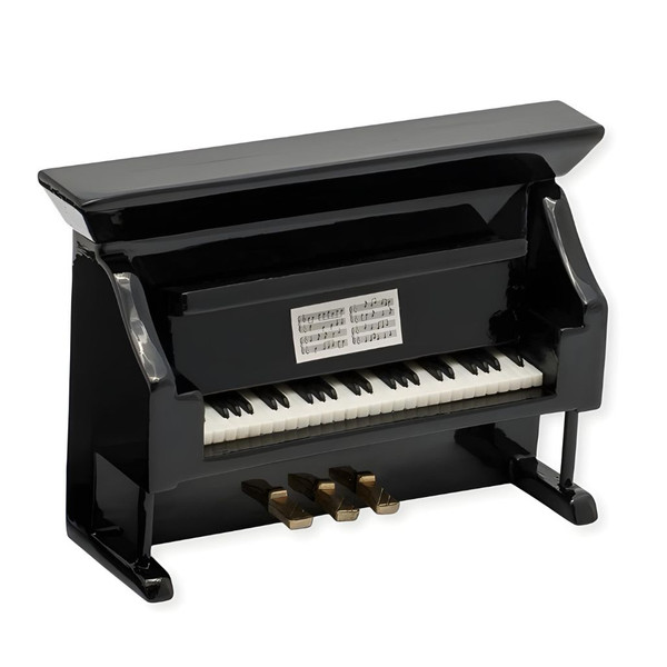 Broadway Gifts Black Upright Piano Ornament