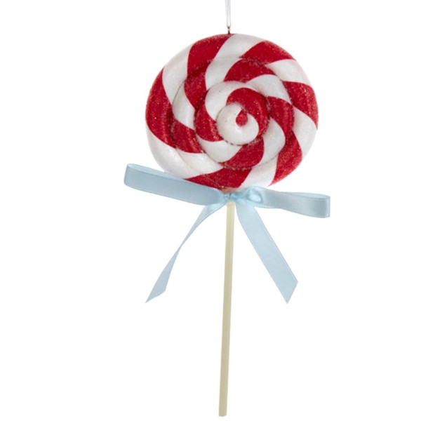 Red & White Lollipop Ornament
