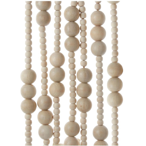 Wooden Natural Bead Garland
