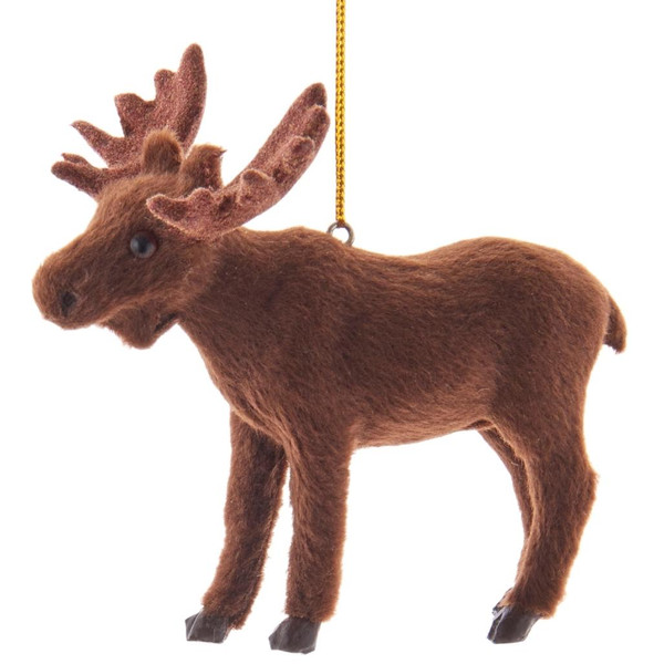 Dark Brown Moose Ornament
