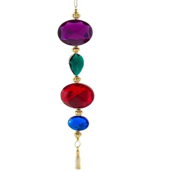 Purple Jeweled Dangle Ornament
