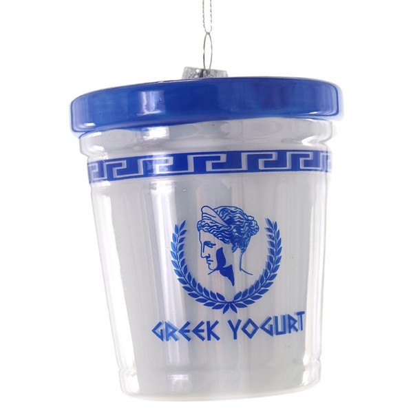 Cody Foster & Co - Greek Yogurt Blown Glass Ornament

