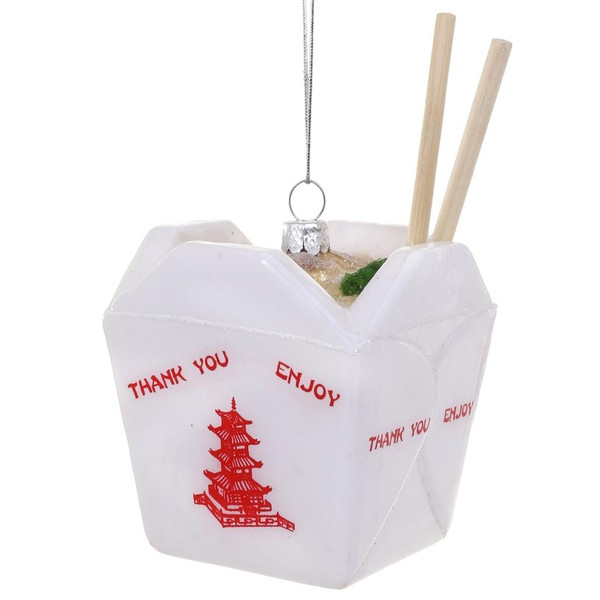 Cody Foster & Co - Chinese Take-Out Blown Glass Ornament
