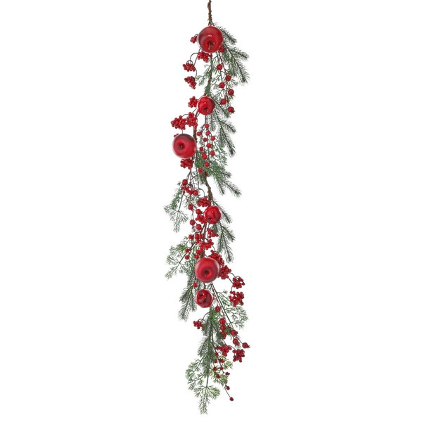 48" Apple Berry Cedar Garland
