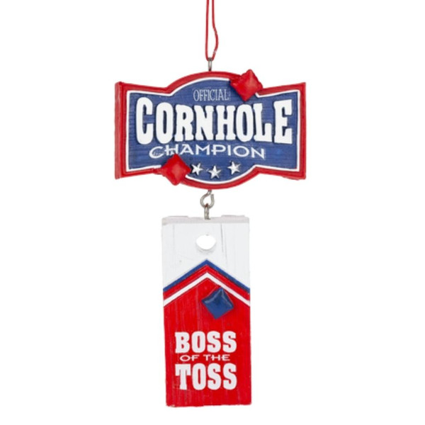 Cornhole Ornament - Boss of The Toss
