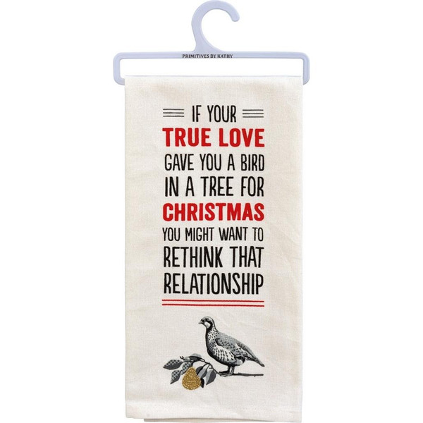 Primitives by Kathy If Your True Love Gave You Dish Towel
