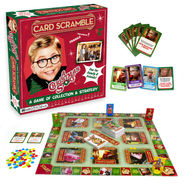 A Christmas Story Card Scramble Board Game
