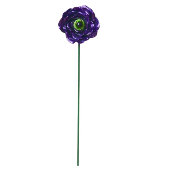 Purple Floral Eyeball Pick
