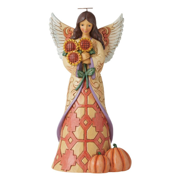 Jim Shore - Heartwood Creek - Harvest Angel With Sunflowers Figurine