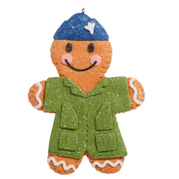 Military Uniform Gingerbread Ornament 