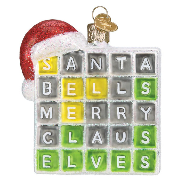 Merry Words Ornament 