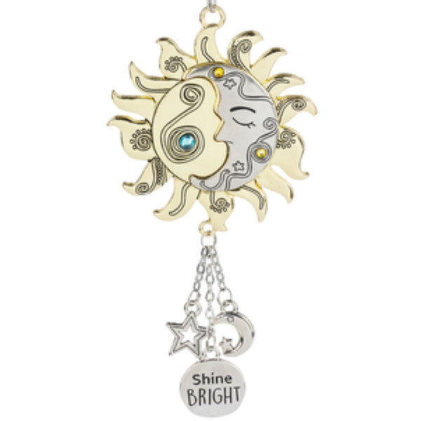 Sun Moon Car Charm Ornament - Shine Bright 