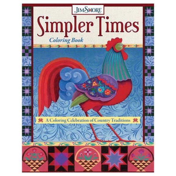Jim Shore Simpler Times Coloring Book