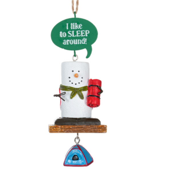 Sleep S'Mores Camping Ornament
