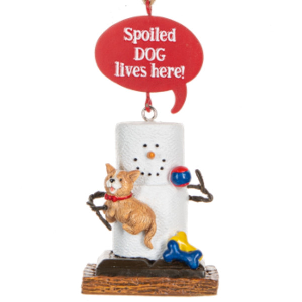 S'Mores Spoiled Dog Ornament
