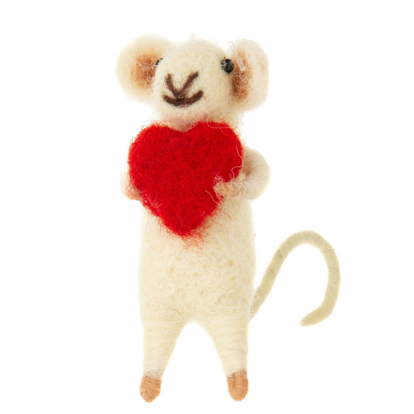 Mini Mouse Holding A Heart Ornament