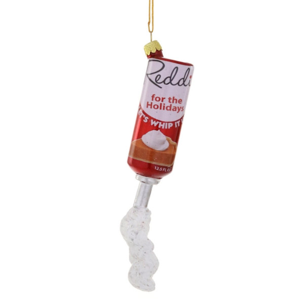 Cody Foster Glass Whipped Cream Can Ornament