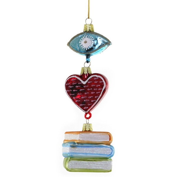 Cody Foster I Heart Books Ornament