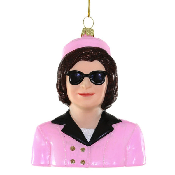 Cody Foster Jackie Kennedy Glass Ornament