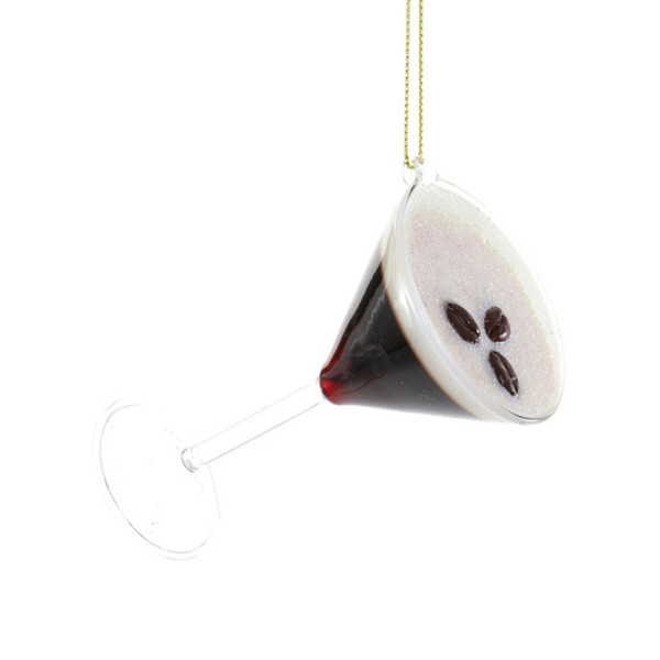 Cody Foster Glass Espresso Martini Ornament