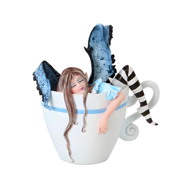 Amy Brown I Need Coffee Fairy Figurine
