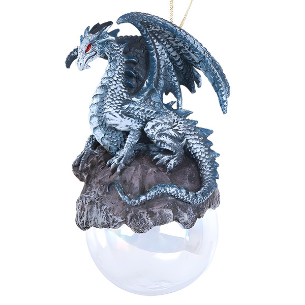 Checkmate Gray Dragon Ornament