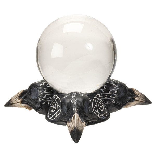 Raven Skulls Crystal Ball