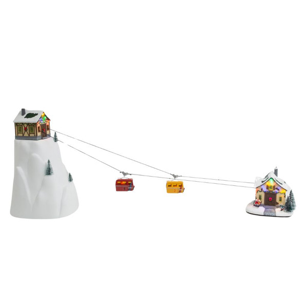 20.8 inch Electric Musical Lighted Cable Car Decor