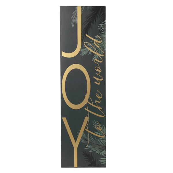 Gerson 42 inch Elegant Green JOY Wall Sign for Holiday Decor