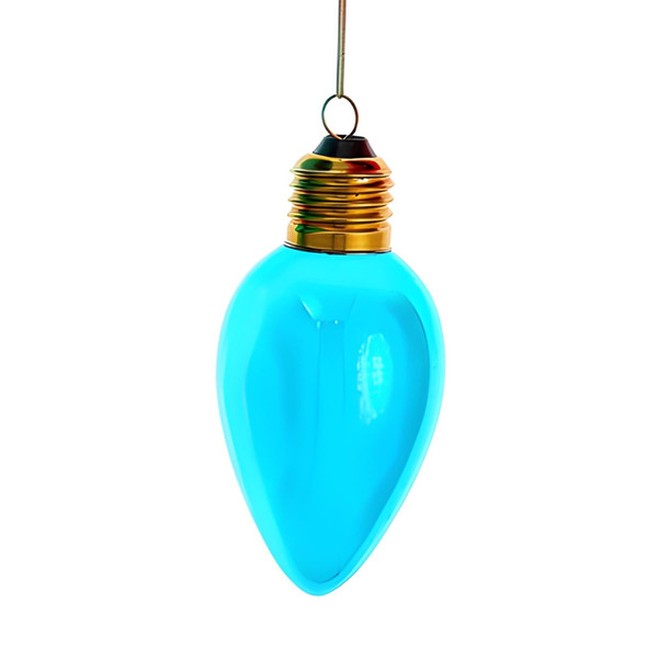 Oversized Blue C7 Bulb Glass Ornament, Kurt Adler, F2298