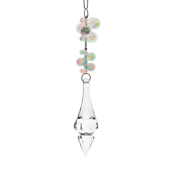 Elegant Clear Bead Dangle Ornament