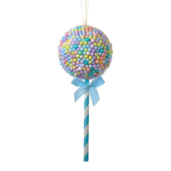 Blue Stick Bubblegum Ball Lollipop Ornament