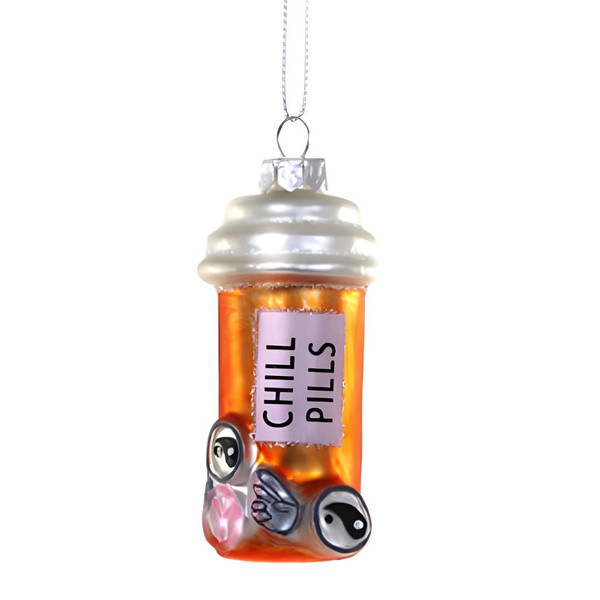 Chill Pills Prescription Bottle Ornament